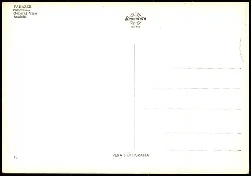 Cartoline Varazze Väze Panorama-Ansicht 1960