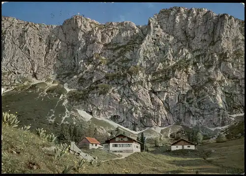 Ansichtskarte .Bayern Bayern Tutzinger Hütte an der Benediktenwand 1966