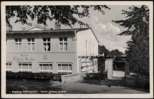 Ansichtskarte Heringsdorf Usedom Heim Edgar André zur DDR-Zeit 1959/1957