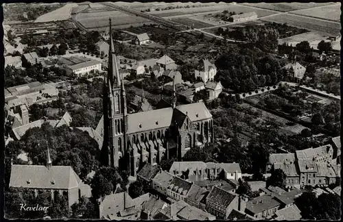Ansichtskarte Kevelaer Luftaufnahme Luftbild mit Marien-Basilika 1965