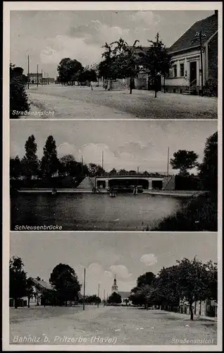 Bahnitz-Milower Land Straßen, Schleusenbrücke b. Pritzerbe 1930