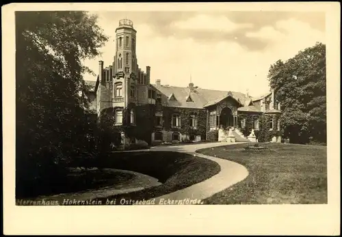 Foto Eckernförde Herrenhaus Hohenstein 1928 Privatfoto Foto