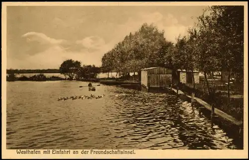 Groß Kreutz Havel Freundschaftsinsel Götzer Berge b Brandenburg  Werder 1926