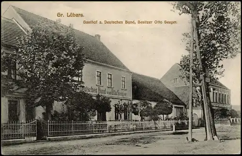Lübars (Jerichower Land)-Möckern Gasthof Z. Deutschen Bund  b Magdeburg 1910
