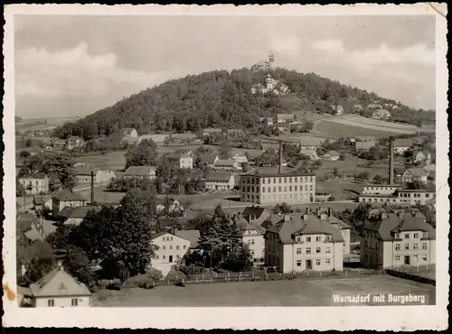 Warnsdorf Varnsdorf Teilansicht Fabriken Blick Burgsberg Burgsbergwarte 1940