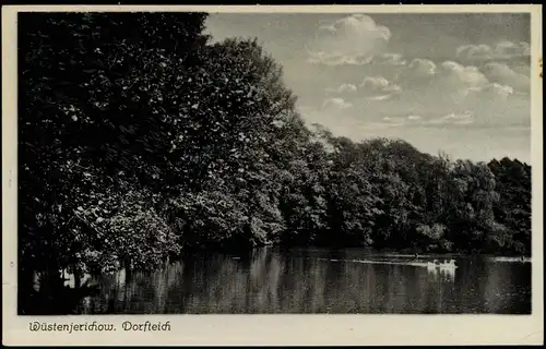 Ansichtskarte Wüstenjerichow-Möckern Am Dorfteich 1932