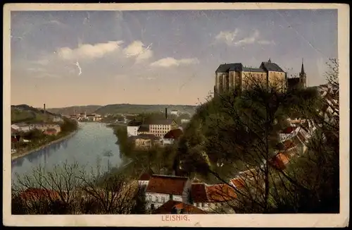Ansichtskarte Leisnig Panorama-Ansicht 1922