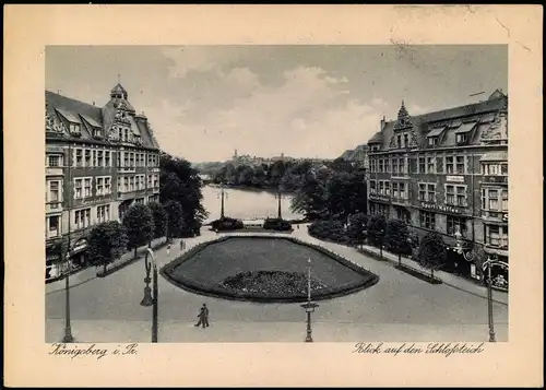 Königsberg (Ostpreußen) Калининград Schloßteich, Vorplatz 1932