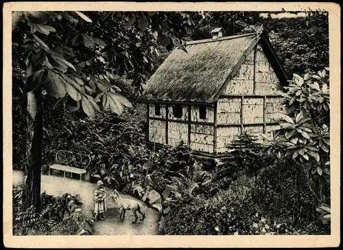 Aussig Ústí nad Labem (Ustji, Ustjiss) Hologická zahrada Krásné Březno 1950