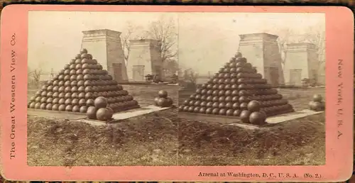 Washington D.C. Arsenal at Washington, D.C., U. S. A. (No. 2.) 1893 3D/Stereoskopie