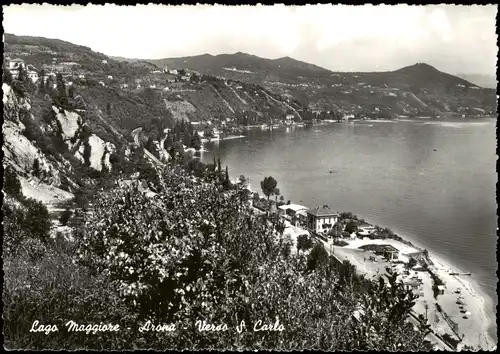Ansichtskarte Locarno Lago Maggiore Arona Versa S. Carlo 1960