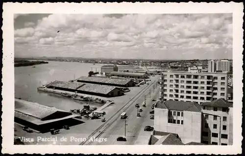 Porto Alegre Panorama-Ansicht, Blick auf Fabrik-/Lagerhallen 1953