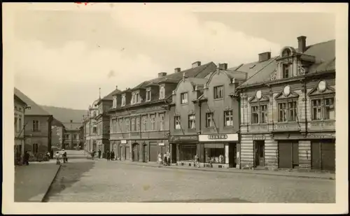 Postcard Görkau Jirkov Straßenpartie 1952