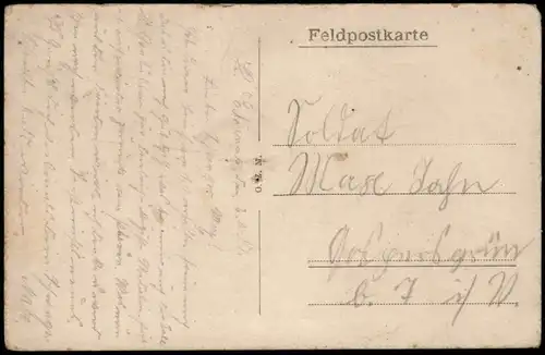 Ansichtskarte  zerstörte Stadt - WK1 - Militaria 1916