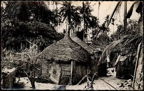 Postcard Dakar Senegal Village Indigene Nativ Africa 1957