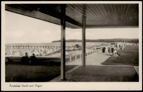 Ansichtskarte Baabe Strand Blick Ostsee Ostseebad Insel Rügen 1940