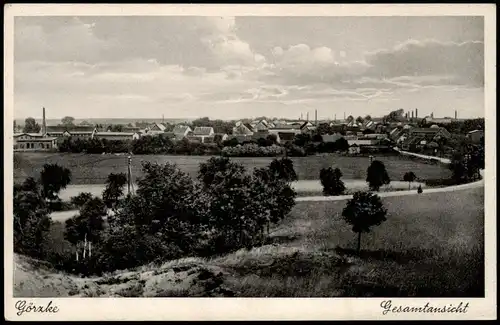 Ansichtskarte Görzke Panorama-Fernansicht Gesamtansicht 1920