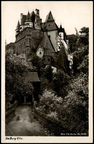 Ansichtskarte Wierschem Burg Eltz - Eingang Fotokarte 1934