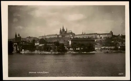 Burgstadt-Prag Hradschin/Hradčany Praha Hradschin/Hradčany über die Moldau 1929
