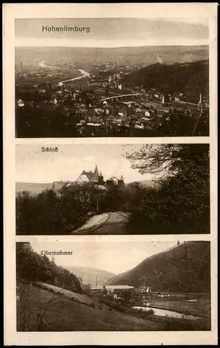Hohenlimburg-Hagen (Westfalen) 3 Bild: Stadt, Fabrik, Obernahmer 1937