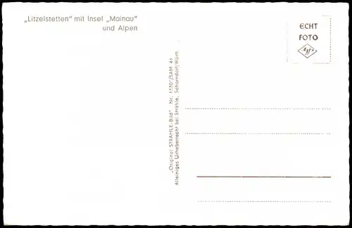 Ansichtskarte Konstanz Luftbilder Insel Mainau mit Litzelstetten 1963