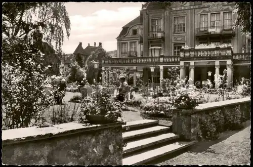 Ansichtskarte Bad Salzschlirf Kaffeterrasse am Badehof 1963
