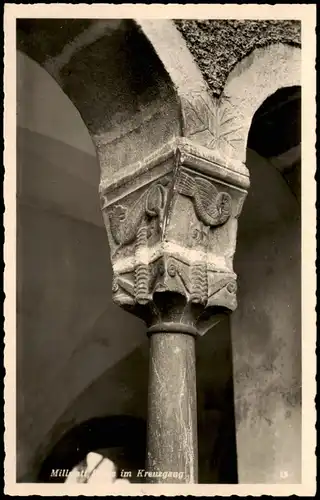 Ansichtskarte Millstatt Säule im Kreuzgang 1932