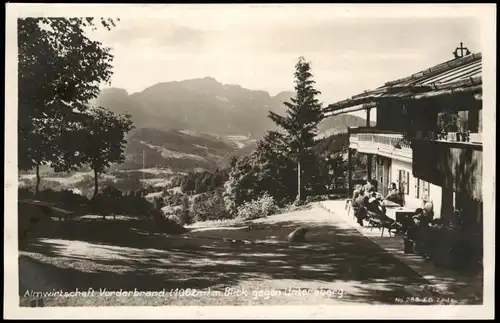 Ansichtskarte Berchtesgaden Almwirtschaft Vorderbrand 1929