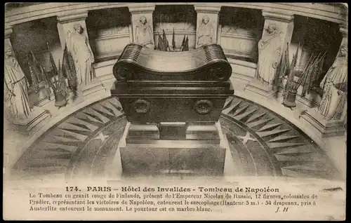 CPA Paris Hôtel des Invalides - Tombeau de Napoléon 1912