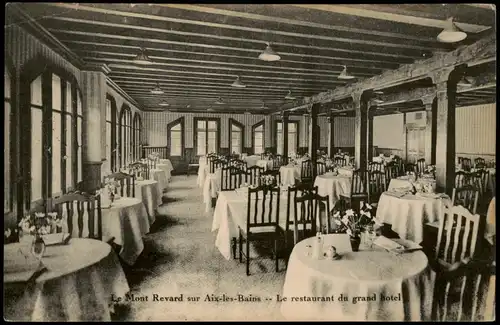 CPA Aix-les-Bains Le Mont Revard - Le Restaurant du Grand Hotel 1912