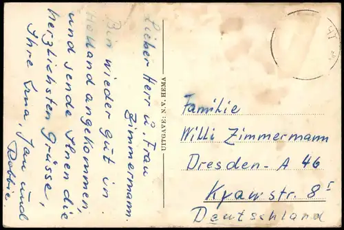 Postkaart Dordrecht Grote Kerk 1932