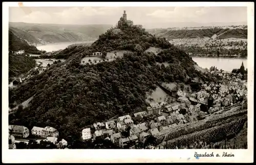 Ansichtskarte Braubach Blick auf die Stadt 1930