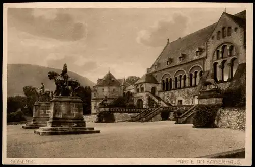 Ansichtskarte Goslar Partie an der Kaiserpfalz / Kaiserhaus 1926