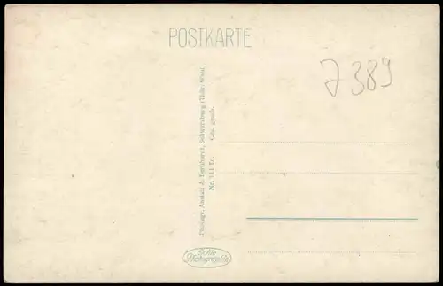 Ansichtskarte .Thüringen Der Griesbachfelsen Schwarza-Tal Color-Foto 1926