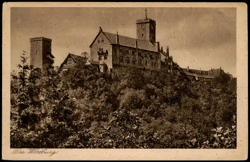 Ansichtskarte Eisenach Wartburg Original Gravüre Karte 1928