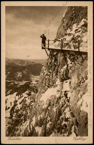 Ansichtskarte Bayrischzell Wendelstein (1838 m) - Gipfel Mann 1922