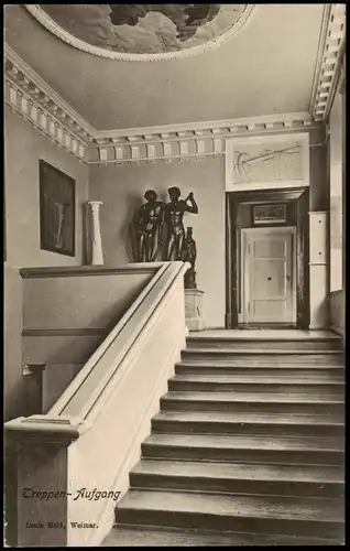 Ansichtskarte Weimar Treppen-Aufgang 1923