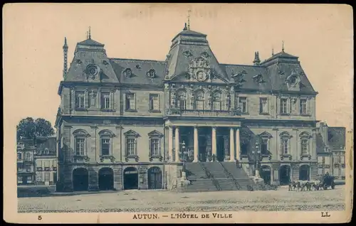 CPA Autun L'HÔTEL DE VILLE 1923
