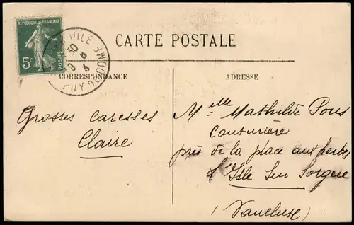 CPA .Frankreich TYPES D'AUVERGNE. Typen France Francaise 1909