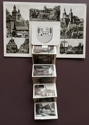 Ansichtskarte Walldürn Stadtteilansichten 1956 Leporello