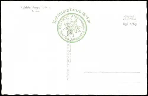 Ansichtskarte Kehlsteinhaus-Berchtesgaden Kehlsteinhaus - Gaststube 1959
