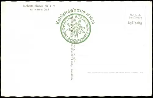 Kehlsteinhaus-Berchtesgaden Kehlsteinhaus Restaurant Sonnenterrasse 1961