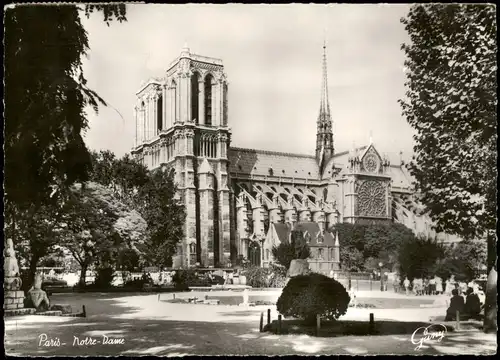 CPA Paris Kathedrale Notre-Dame de Paris - Seitenschiff 1962