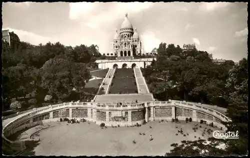 Paris Basilique du Sacré-Cœur de Montmartre (Basilika Sacre-Coeur) 1955