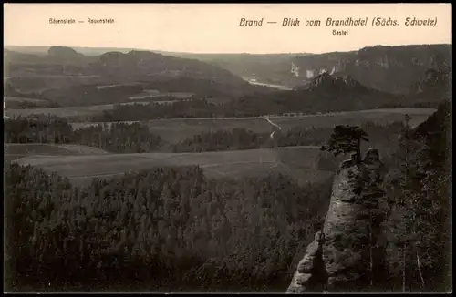 Hohnstein (Sächs. Schweiz) Blick vom Brandhotel (Sächs. Scweiz) 1911
