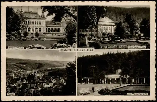 Ansichtskarte Bad Elster Das Kurhaus Das Albertbad Die Marenquelle 1932