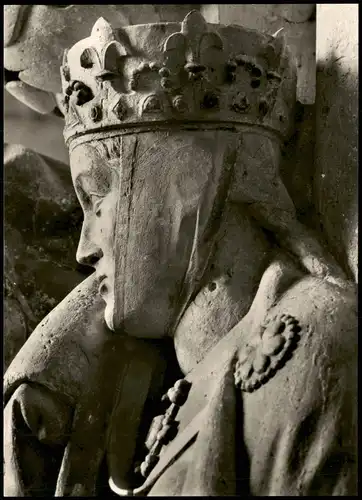 Ansichtskarte Naumburg (Saale) Dom - Figur 1952