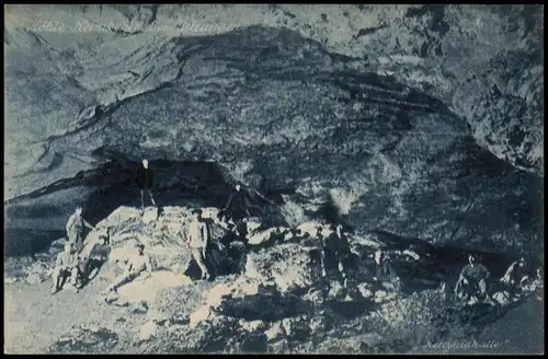 Ansichtskarte Uftrungen-Südharz Gipshöhle Heimkehle, Besucher 1925