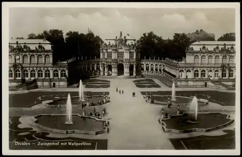 Ansichtskarte Innere Altstadt-Dresden Dresdner Zwinger 1934