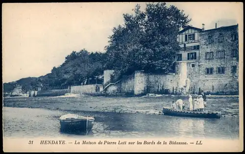Hendaye Hendaia La Maison de Pierre Loti sur les Bords de la Bidassoa. - LL 1912